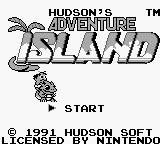 Adventure Island (USA, Europe) Title Screen